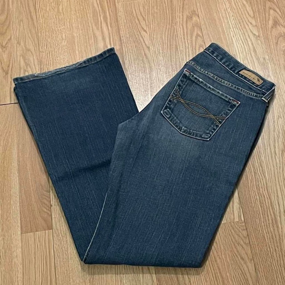 Abercrombie & Fitch Women 8R (32x31) Vintage 5 Pocket Bootcut Jeans Blue Stretch